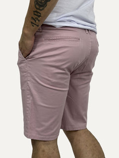 Bermuda King & Joe Sarja Masculina Slim Plaid Rosa
