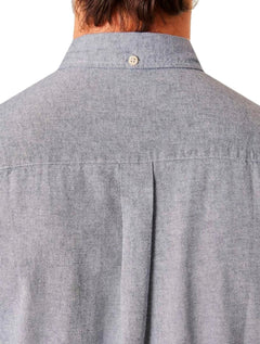 Camisa Reserva Masculina Manga Curta Oxford Color Azul Marinho Mescla