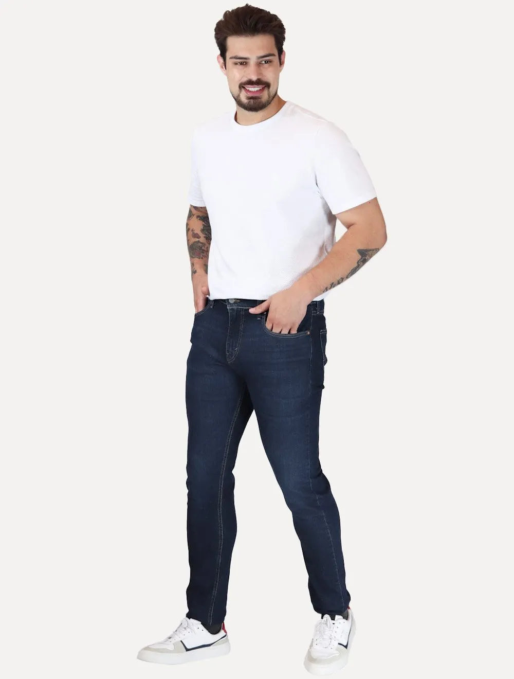 Calça Levis Jeans Masculina 512 Slim Taper Stretch Azul Escura