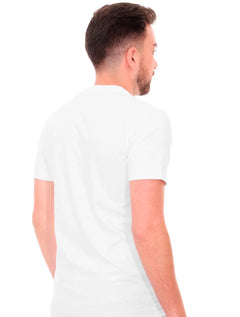 Camiseta Calvin Klein Masculina Basic Lux Logo Branca