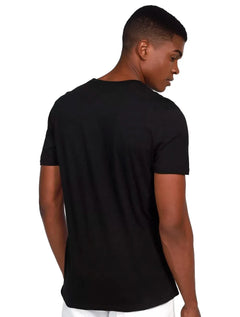 Camiseta Colcci Masculina Slim Metallic Logo Preta