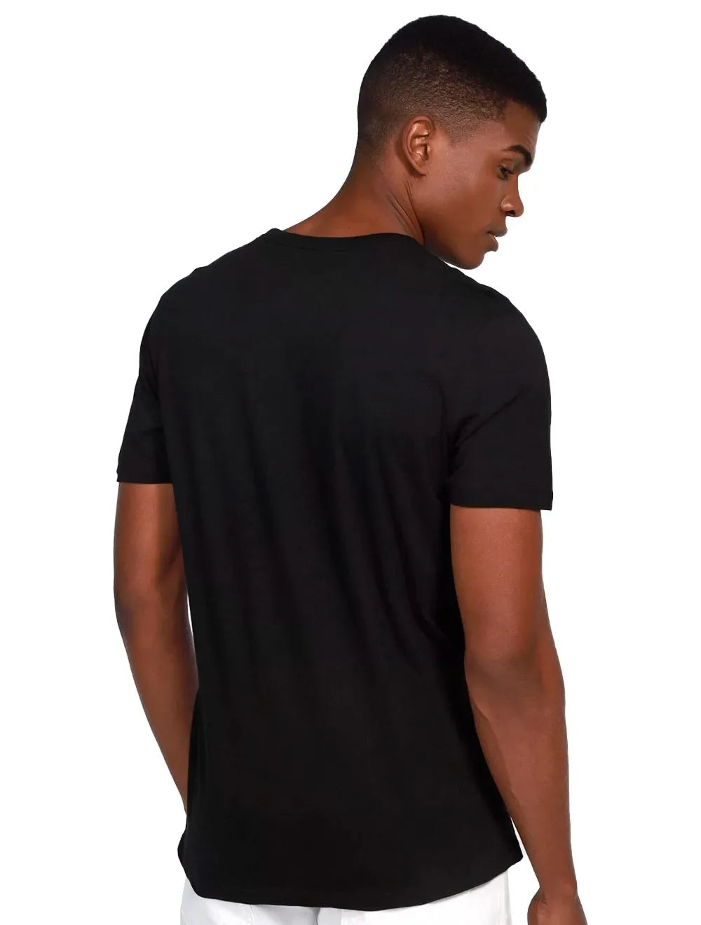 Camiseta Colcci Masculina Slim Metallic Logo Preta