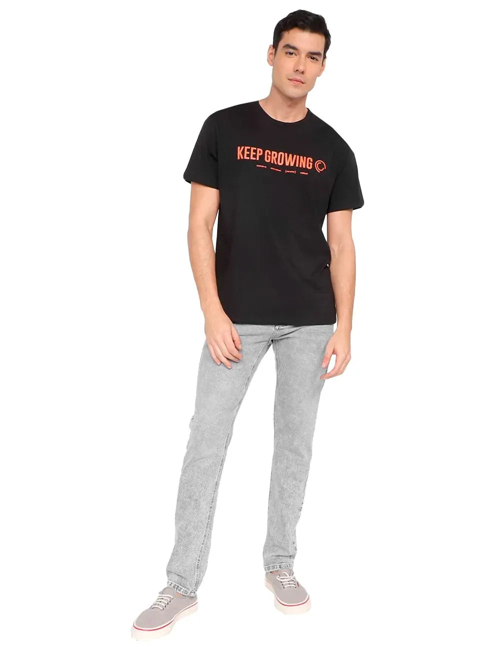 Camiseta Colcci Masculina Regular Keep Growing Preta