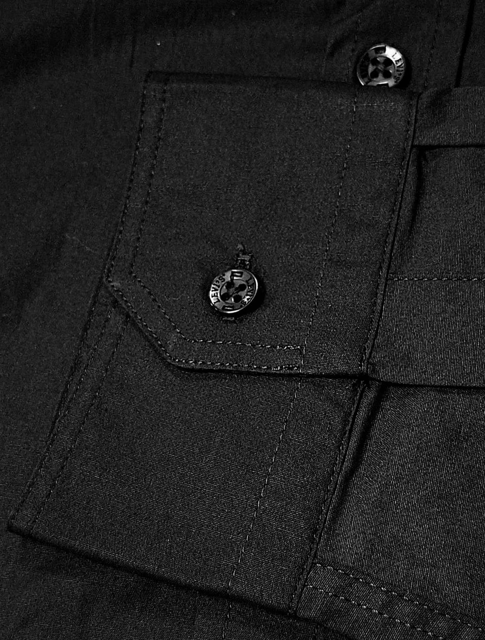 Camisa Levis Masculina Standard One Pocket Preta