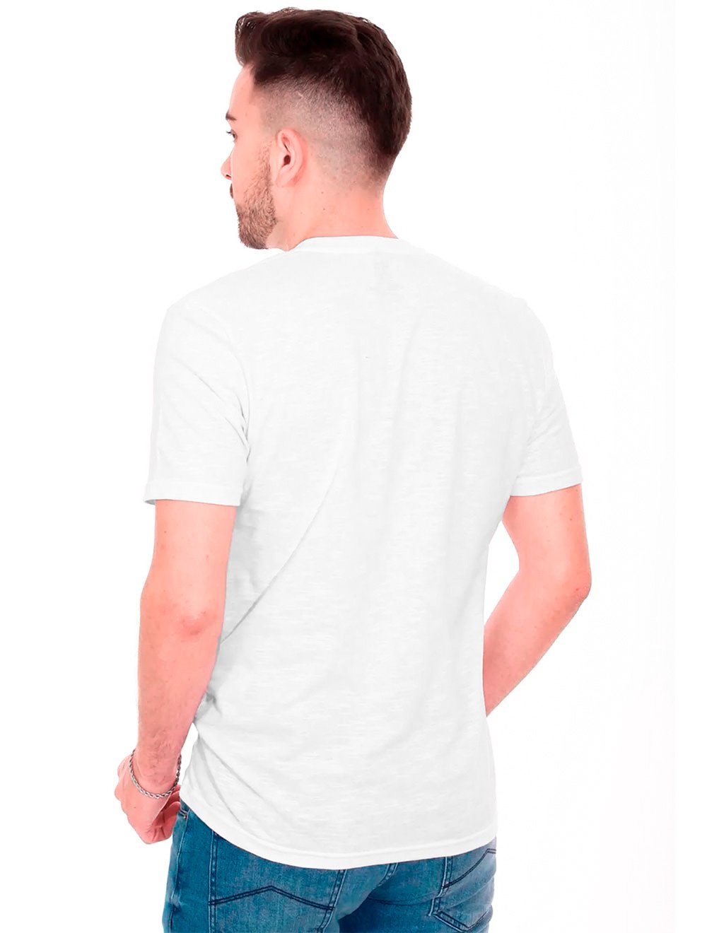 Camiseta John John Masculina Motorcycle Suply Co. Branca