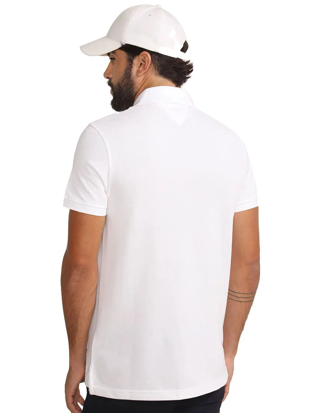 Polo Tommy Hilfiger Masculina Fit Ivy Branca