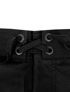 Bermuda John John Masculina D'Agua Black Military Logo Preta