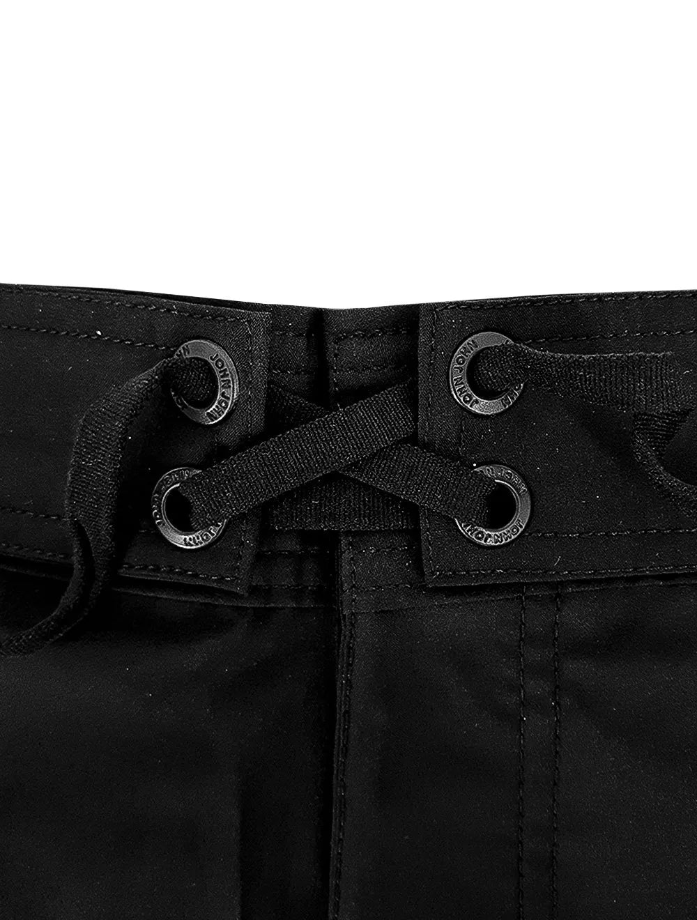 Bermuda John John Masculina D'Agua Black Military Logo Preta