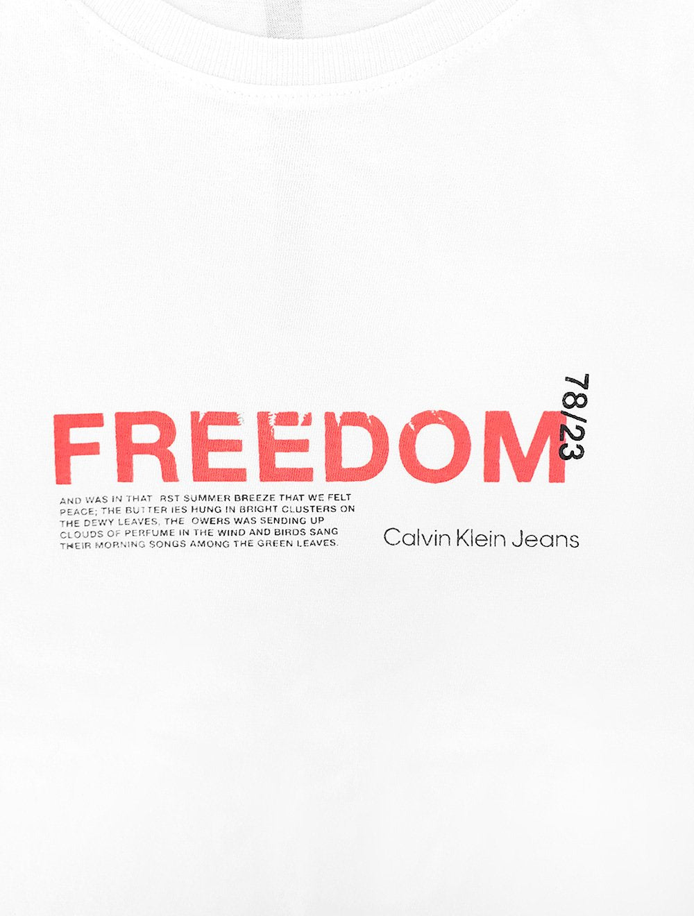 Camiseta Calvin Klein Jeans Masculina Freedom 78/23 Branca