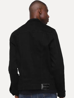 Jaqueta Calvin Klein Jeans Trucker Essential Infinite Black Preta