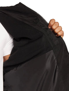 Jaqueta Calvin Klein Jeans Masculina Hoodie Colorblock Lateral Logo Preta