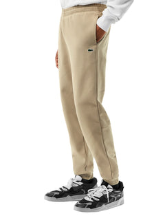 Calça Lacoste Masculina Moletom Sport Cotton Fleece Croco Cáqui