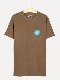 Camiseta Osklen Masculina Regular Stone Sprayicon Cáqui Escuro