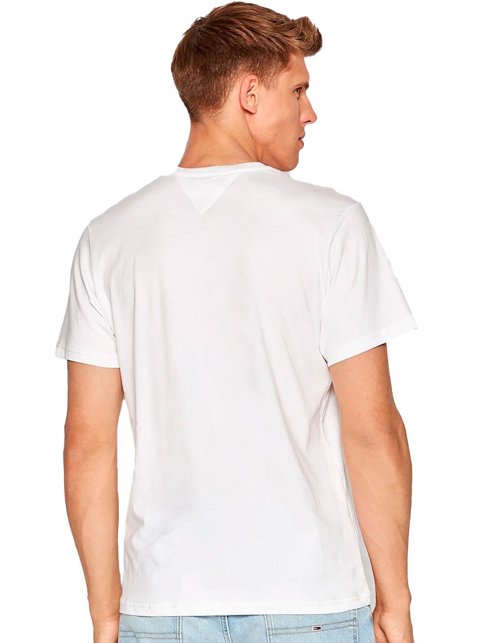 Camiseta Tommy Jeans Masculina Chest Entry Logo Branca