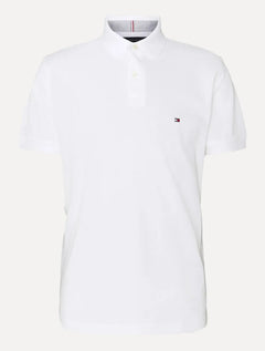 Polo Tommy Hilfiger Masculina Regular Piquet 1985 Branca