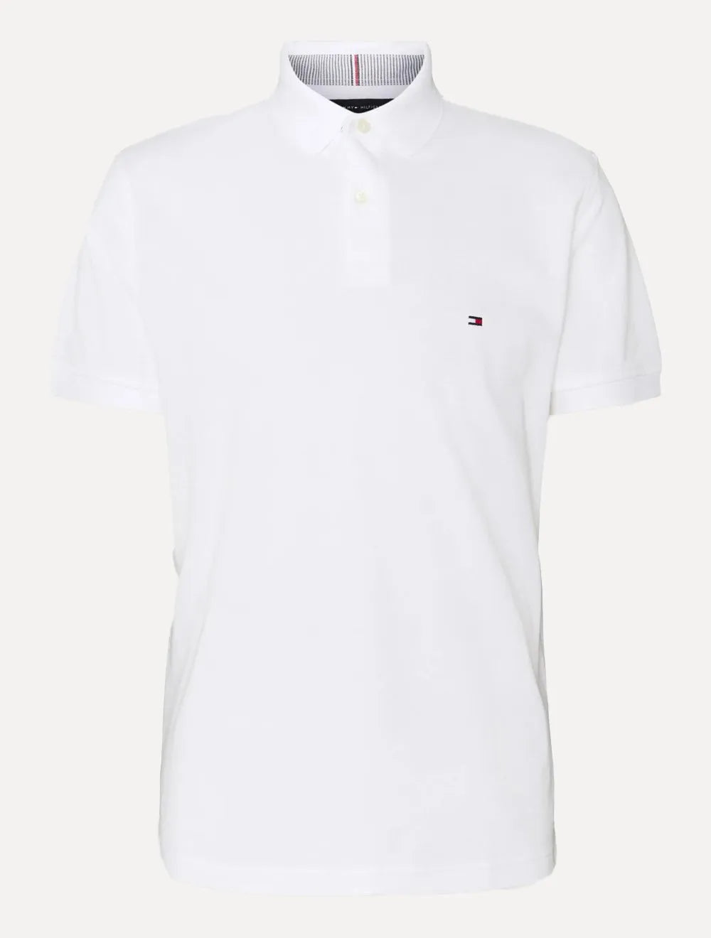 Polo Tommy Hilfiger Masculina Regular Piquet 1985 Branca