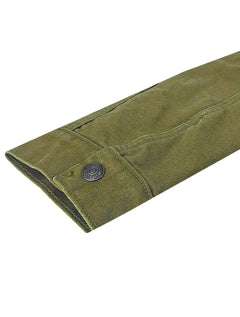 Jaqueta Jeans Levis Masculina Sherpa Trucker Verde Militar