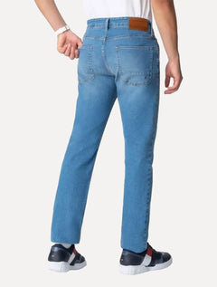 Calça Tommy Hilfiger Jeans Masculina Straight Denton Lucas Azul