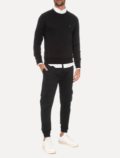 Suéter Tommy Hilfiger Masculino Signature Crewneck Preto