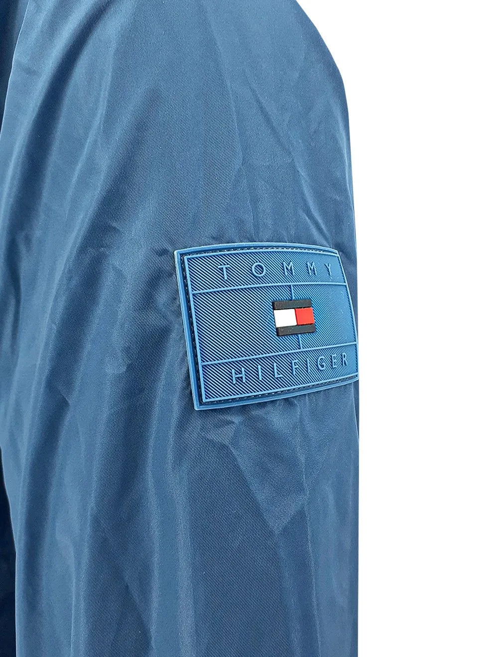 Jaqueta Tommy Hilfiger Masculina Windbreaker Flex Blouson Azul Claro