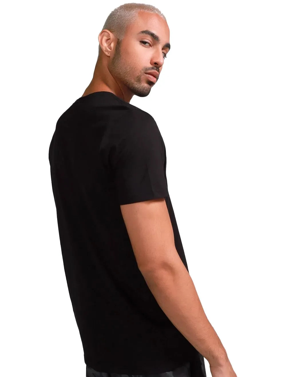 Camiseta Colcci Masculina Cotton Tag Pocket Preta