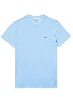 Camiseta Lacoste Masculina Jersey Pima Cotton Azul Celeste