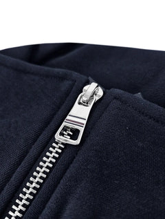 Moletom Tommy Hilfiger Masculina Badged Graphic Zip Through Azul Marinho