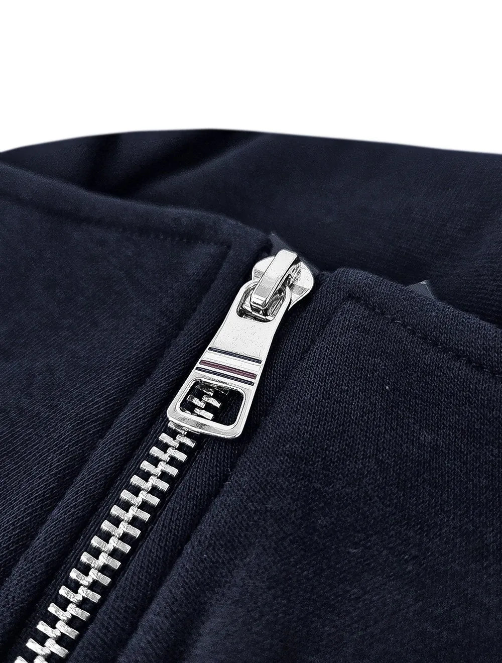 Moletom Tommy Hilfiger Masculina Badged Graphic Zip Through Azul Marinho