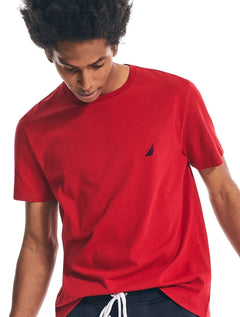 Camiseta Nautica Masculina Dark Icon Vermelha