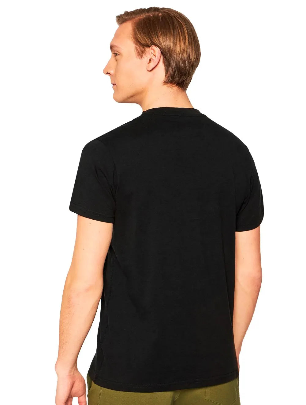 Camiseta Guess Masculina Full Gray Logo Print Preta