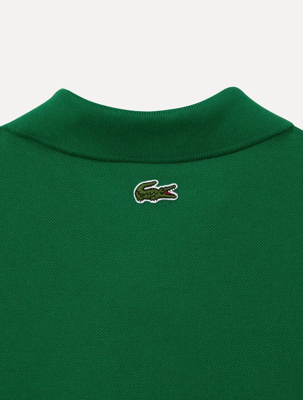 Polo Lacoste Masculina Regular Piquet Quilted Crocodile Badge Verde