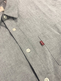 Camisa Levis Masculina Standard One Pocket Cinza Mescla