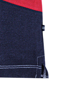 Polo Nautica Masculina Lateral Navy Red Sash Branca