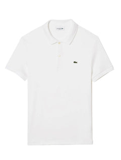 Polo Lacoste Masculina Malha Regular Fit Light Pima Cotton Branca
