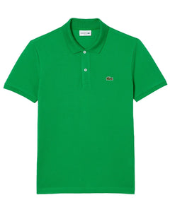 Polo Lacoste Masculina Slim Fit Petit Piquet Verde Bandeira