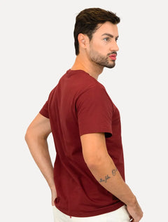 Camiseta Reserva Masculina Basic Navy Woodpecker Bordô