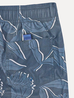 Short Dudalina Masculino D'Água Boxer Estampado Azul Marinho