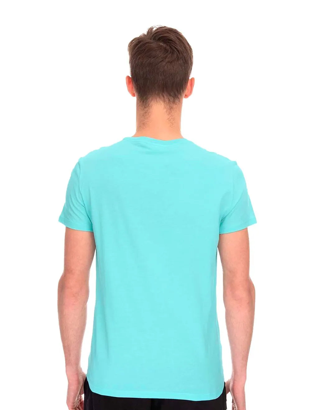 Camiseta Lacoste Masculina Jersey Pima Cotton Azul Turquesa