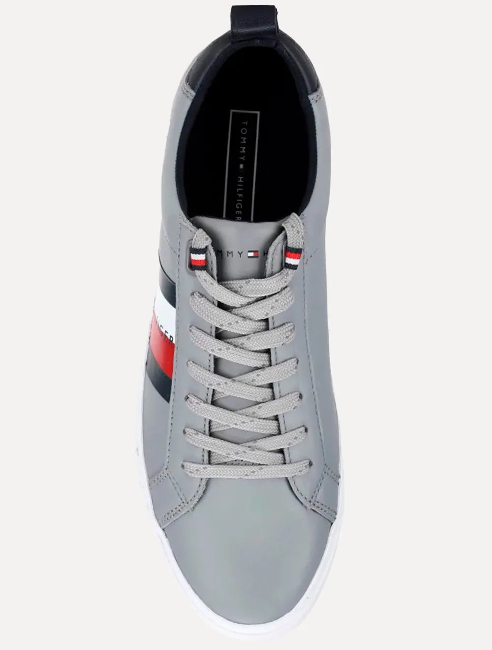 Tênis Tommy Hilfiger Masculino Couro Dino 9A Griffin Cinza