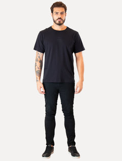 Camiseta Ellus Masculina Cotton Fine Timeless Classic Azul Petróleo
