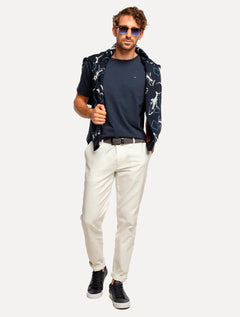 Camiseta Tommy Hilfiger Masculina Essential Cotton Azul Marinho