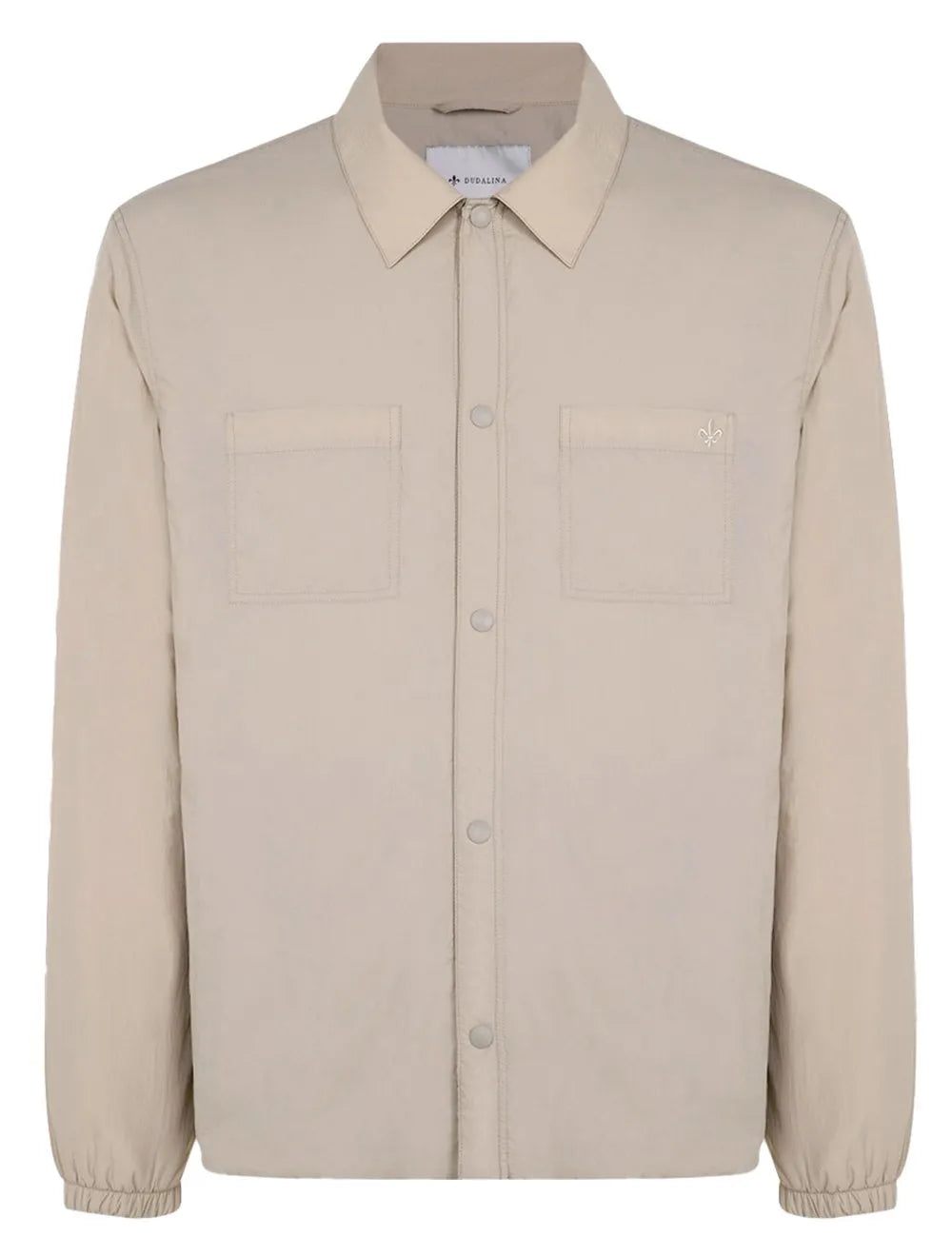 Jaqueta Dudalina Masculina Nylon Leve Forro Lã Cáqui Claro