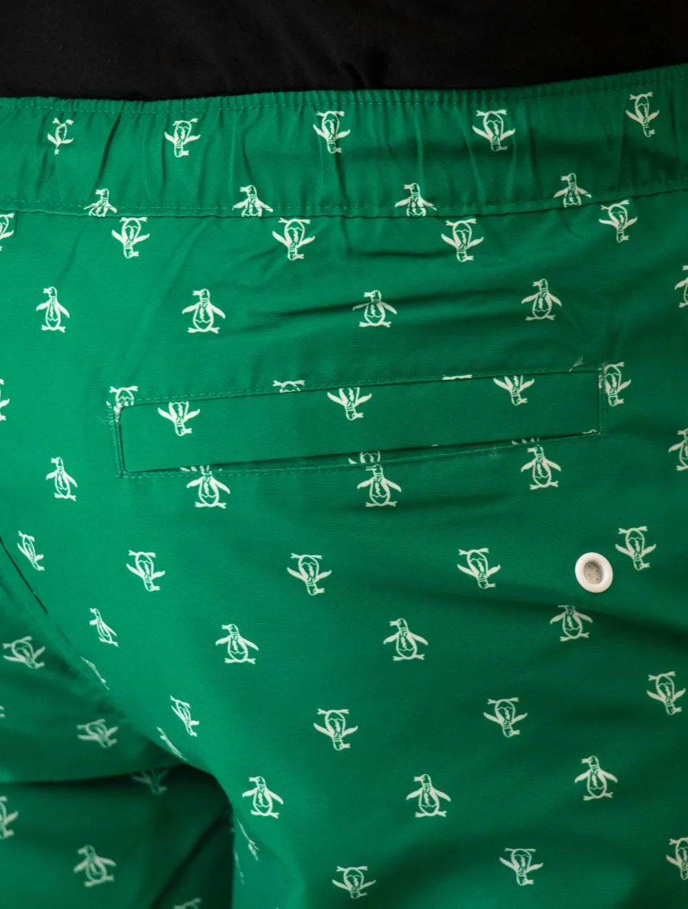 Short Original Penguin Masculino D'Água Logo Print Verde
