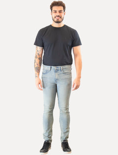Calça Levis Jeans Masculina 510 Skinny Stretch Dirty Denim Azul Claro
