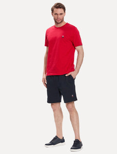 Camiseta Tommy Hilfiger Masculina Small Monogram Vermelha