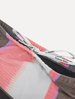 Sunga Calvin Klein Swimwear Noise Vertical Rosa Marrom