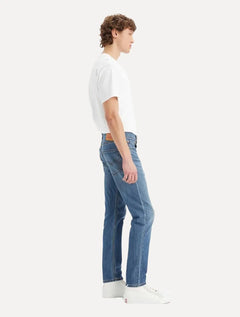 Calça Levis Jeans Masculina Regular 502 Taper Stretch Cool Denim Azul