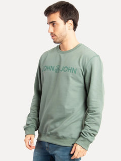 Moletom John John Masculino New Basic Logo Verde