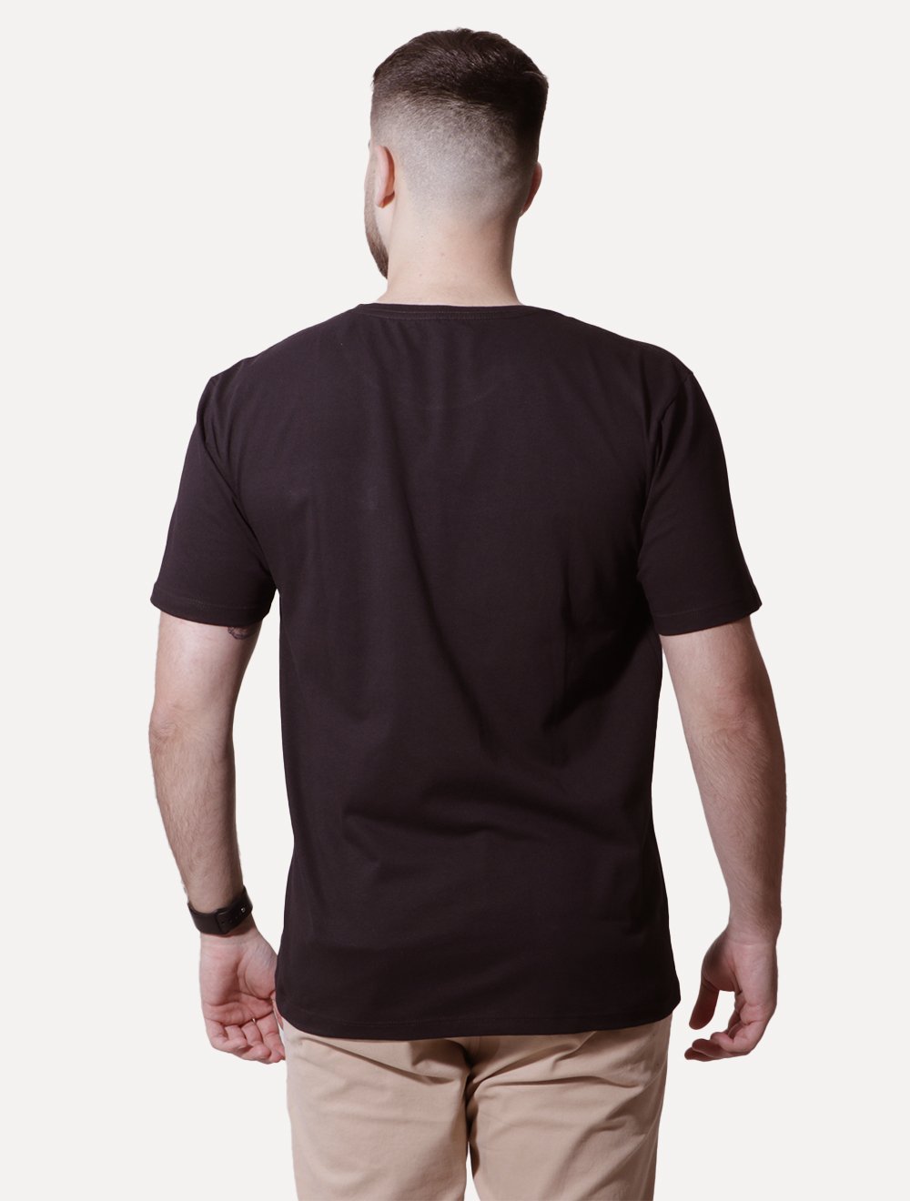 Camiseta Von der Volke Masculina Origineel Pocket Travis Preta