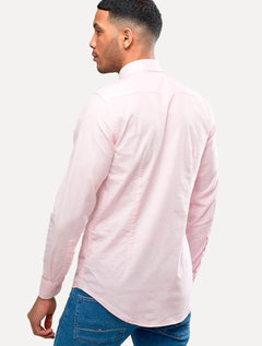 Camisa Tommy Hilfiger Masculina Regular Core Oxford Rosa Claro